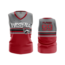 3591 FD Womens V-Neck Sleeveless WESTFALL-MUSTANGS-2