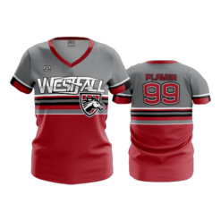 3591 FD Womens V-Neck WESTFALL-MUSTANGS-2