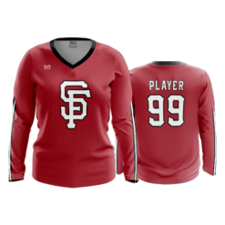 3595 FD Womens V-Neck Longsleeve STATE-FARM-2023-1