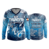 3542 FD Womens V-Neck Longsleeve BLUE-THUNDER-1