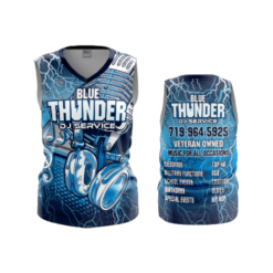 3542 FD Womens V-Neck Sleeveless BLUE-THUNDER-1