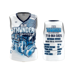3542 FD Womens V-Neck Sleeveless BLUE-THUNDER-2