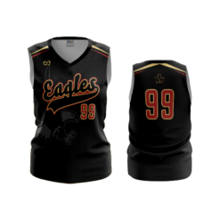 3594 FD Womens V-Neck Sleeveless BW-EAGLES-1