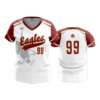 3594 FD Womens V-Neck BW-EAGLES-2