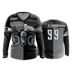 3602 FD Womens V-Neck Longsleeve BLACK-SHEEP-1