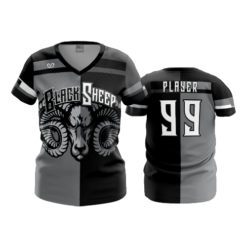 3602 FD Womens V-Neck BLACK-SHEEP-1
