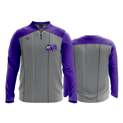 3589 FD Quarter Zip LS - Ribbed Collar - CL