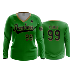 3577 FD Womens V-Neck Longsleeve BOMBERS