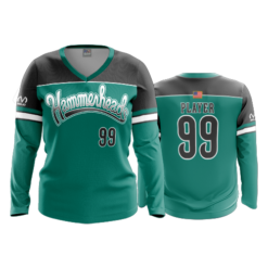 3581 FD Womens V-Neck Longsleeve HAMMERHEADS