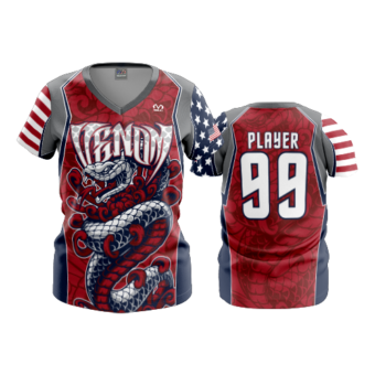 3570 FD Womens V-Neck POP-SLO-VENOM