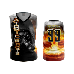 3567 FD Womens V-Neck Sleeveless POPSLO-ATOMIC-SHOTS