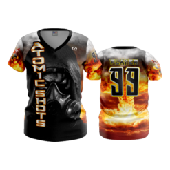 3567 FD Womens V-Neck POPSLO-ATOMIC-SHOTS