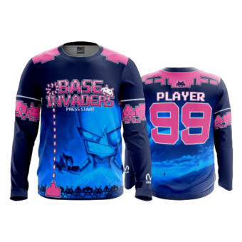 3571 FD Long Sleeve MENS POPSLO-BASEINVADERS-ORIG