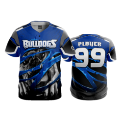 3568 FD ProTek Mens Full Button Down - CL POPSLO-BULLDOGS
