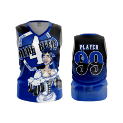 3569 FD Womens V-Neck Sleeveless POPSLO-HERE-FOR-BEER