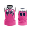 3608 FD Womens V-Neck Sleeveless GC-VIPERS-PINK-JERSEY-2
