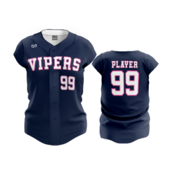 3608 FD Womens Full Button Capsleeve GC-VIPERS-HOWARD-1