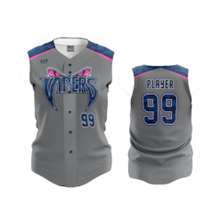 3608 FD Womens Full Button Sleeveless GC-VIPERS-CAMP-2022-1