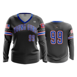 2666 WOMENS V NECK LONGSLEEVE YOUNG-GUNS-2023-1
