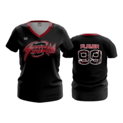 3257 FD Womens V-Neck BUCKEYE-STORM-2023