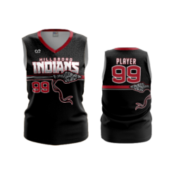 3624 WOMENS V NECK SLEEVELESS HILLSBORO-INDIANS-1