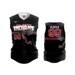 3624 WOMENS FULL BUTTON DOWN SLEEVELESS HILLSBORO-INDIANS-1