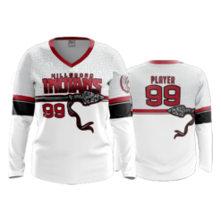 3624 WOMENS V NECK LONGSLEEVE HILLSBORO-INDIANS-2
