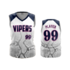 3608 FD Womens V-Neck Sleeveless GC-VIPERS-2021-WHITE