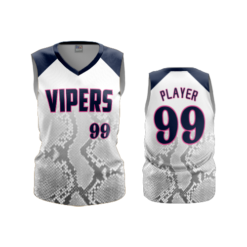 3608 FD Womens V-Neck Sleeveless GC-VIPERS-2021-WHITE