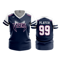 3608 FD Womens V-Neck VIPERS-ORG-NAVY