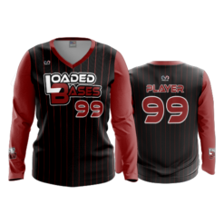 3119 FD Womens V-Neck Longsleeve GOON-SQUAD-LOADED-BASES-1