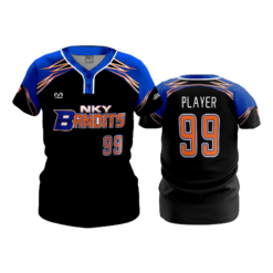 3613 FD WOMENS 2 BUTTON SCOOP NECK CL NKY-BANDITS-1