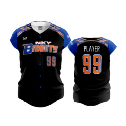 3613 FD Womens Full Button Capsleeve NKY-BANDITS-1