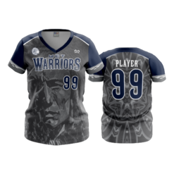 3629 WOMENS V NECK WCT-WARRIORS-2