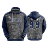 3629 UNISEX FLEECE HOODY WCT-WARRIORS-2