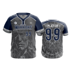 3629 MENS 2 BUTTON SCOOP NECK WCT-WARRIORS-2