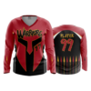 3064 WOMENS V NECK LONGSLEEVE WARRIORS-1