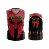 3064 WOMENS V NECK SLEEVELESS WARRIORS-1