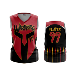 3064 WOMENS V NECK SLEEVELESS WARRIORS-1