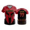3064 WOMENS V NECK WARRIORS-1