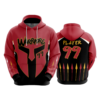 3064 UNISEX FLEECE HOODY WARRIORS-1
