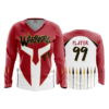3064 WOMENS V NECK LONGSLEEVE WARRIORS-2