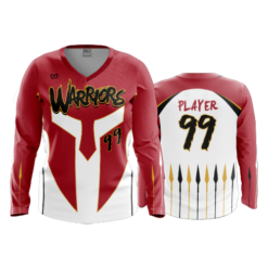 3064 WOMENS V NECK LONGSLEEVE WARRIORS-2