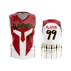 3064 WOMENS V NECK SLEEVELESS WARRIORS-2