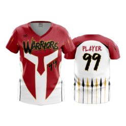 3064 WOMENS V NECK WARRIORS-2
