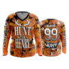 1625 WOMENS V NECK LONGSLEEVE HUNT-WITH-A-HENRY-1