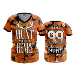 1625 WOMENS V NECK HUNT-WITH-A-HENRY-1