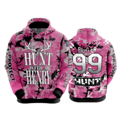 1625 UNISEX FLEECE HOODY HUNT-WITH-A-HENRY-2