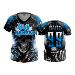 3373 WOMENS V NECK HIGH-ROLLERS-2A
