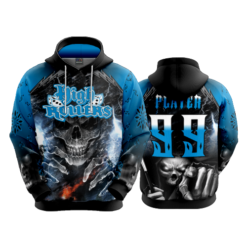 3373 UNISEX FLEECE HOODY HIGH-ROLLERS-2A
